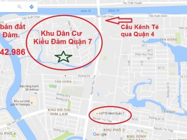 Chuyên mua bán nhà đất khu Kiều Đàm quận 7 giá tốt