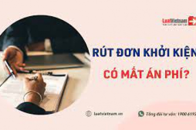 Án phí khi rút toàn bộ yêu cầu khởi kiện
