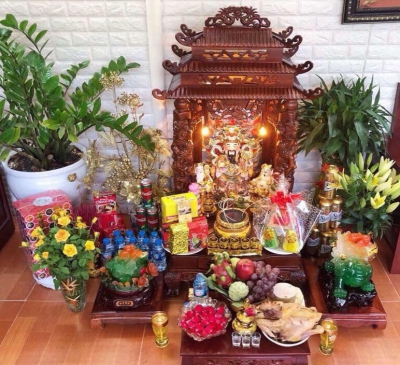 Cách bày bàn thờ thần tài - 17 điều kiêng kỵ cần biết!
