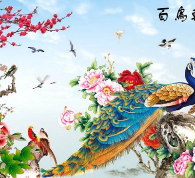 Bí mật ý nghĩa tranh bách điểu triều phụng