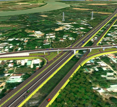 Hình dáng đường Vành đai 3 - TP.HCM đoạn qua Đồng Nai