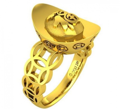 Nhẫn kim tiền hút may mắn, tài lộc